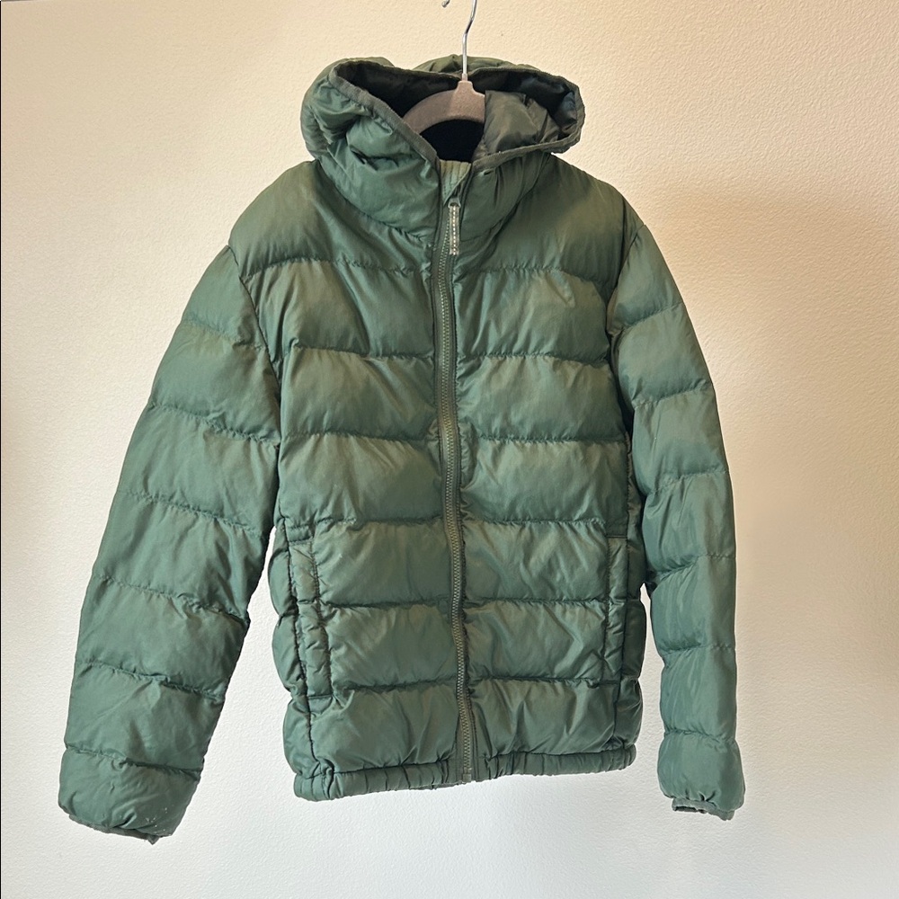 Uniqlo Kids Green Hooded Puffer Jacket